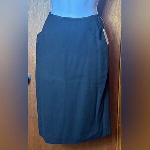 Finity Black Wool Skirt - 6